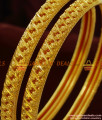 BR132-2.4 Size Trendy Daily Wear Gold Like 2 Pcs Imitation Guarantee Bangles