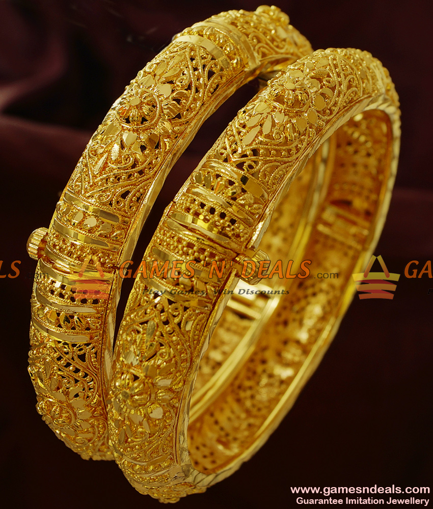 BR138-2.8 Size Screw Type Kerala Kada Pattern Guarantee Imitation Bangles