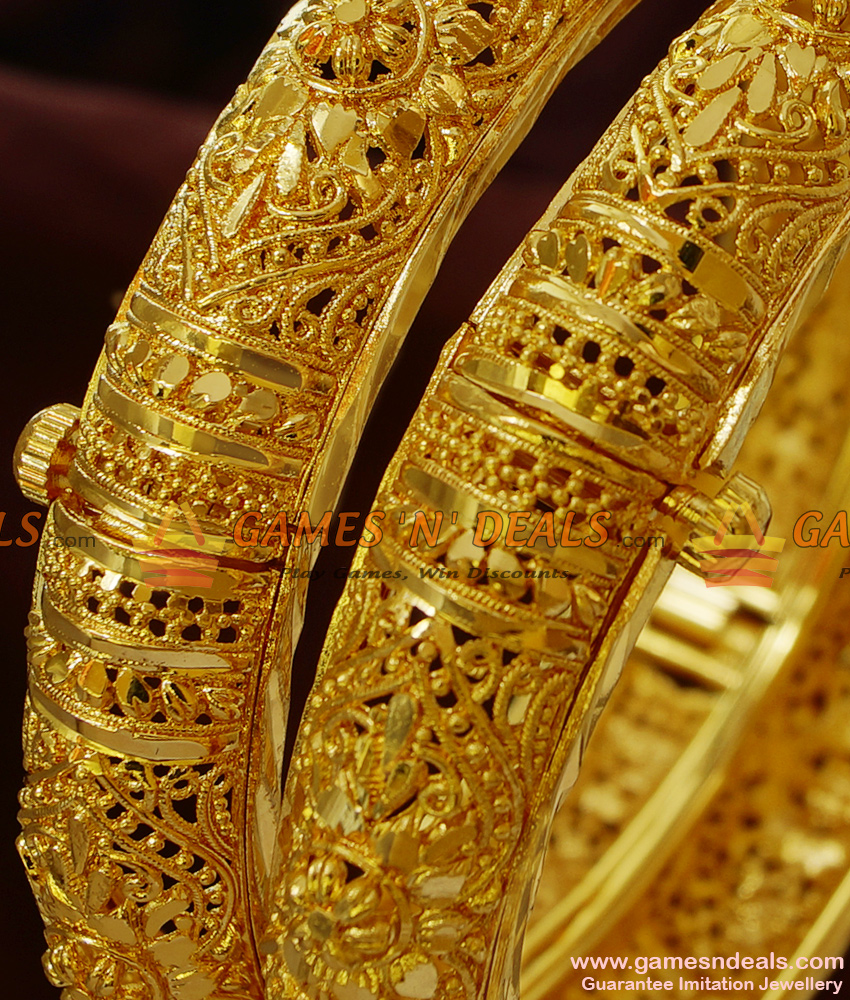 BR138-2.8 Size Screw Type Kerala Kada Pattern Guarantee Imitation Bangles