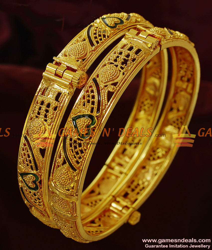 BR139-2.8 Size Screw Type Kerala Enamel Guarantee Imitation Bangles Online