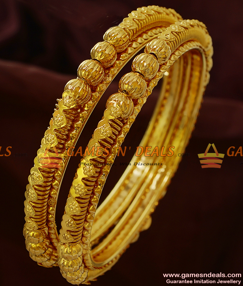 BR143-2.6 Size Antique Design Heavy Bangles Handmade Unique Imitation Jewelry