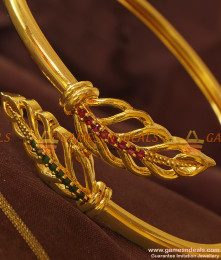 BR154-2.8 Leaf Design Free Size Open Type Zircon Bracelet Party Wear Jewelry BR154-2.8 Leaf Design Free Size Open Type Zircon Bracelet Party Wear Jewelry