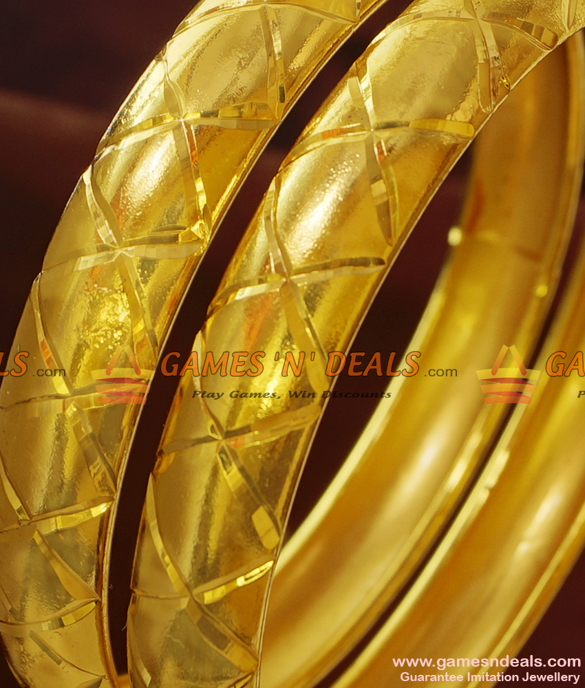 BR158-2.8 Size Attractive Real Gold Like Guarantee Imitation Bangles Online