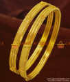 BR162-2.6 Size Pure Gold Plated Thin Daily Wear Guarantee Bangles