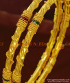 BR163-2.6 Size Gold Plated Enamel Daily Wear Thin Guarantee Bangles