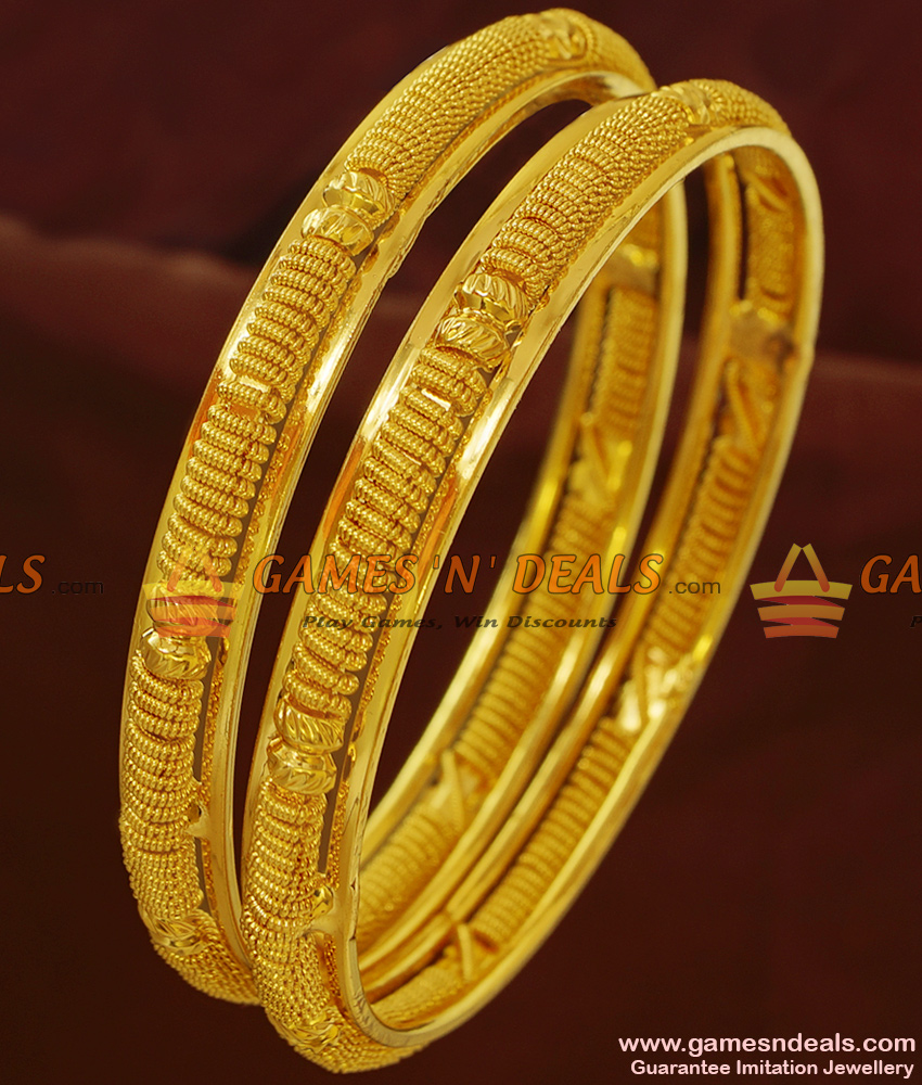 BR172-2.8 Size Best Selling Real Gold Like Guarantee Party Wear Imitation Bangles