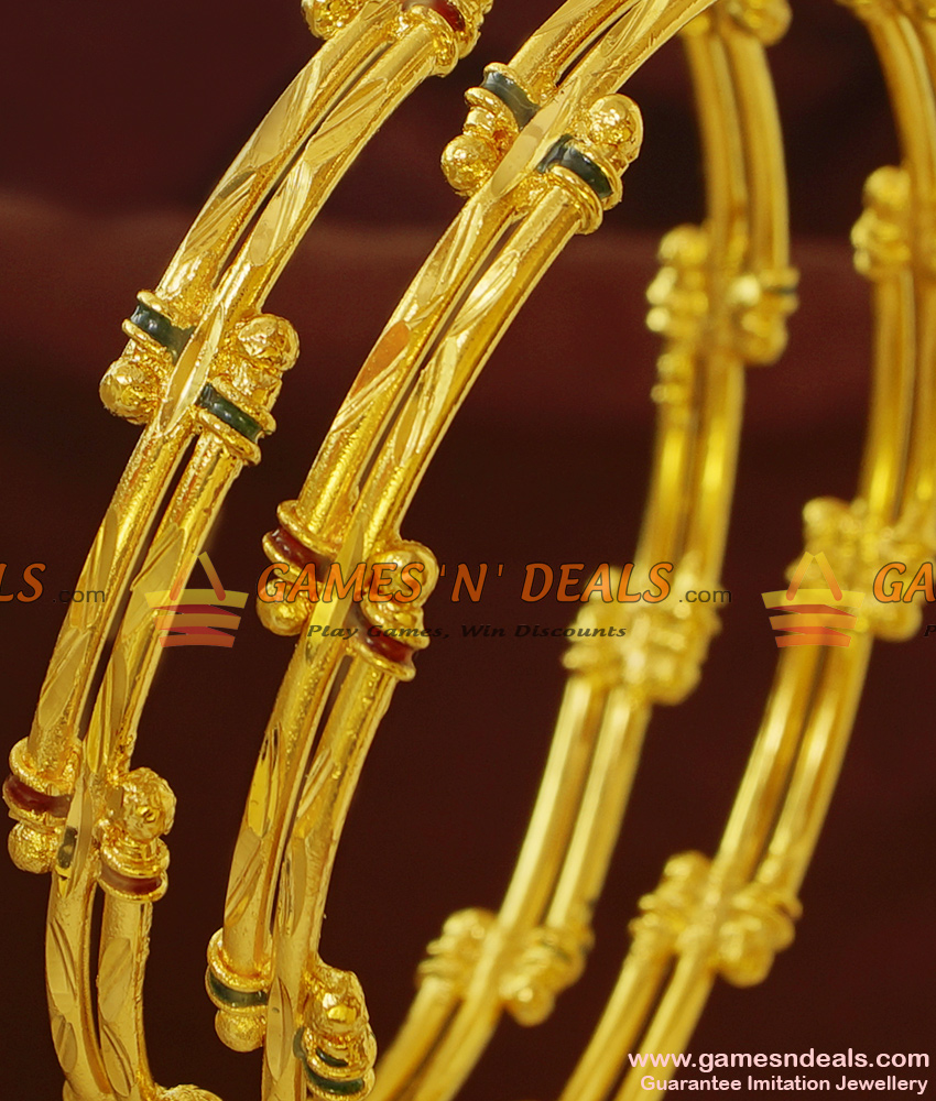 BR175-2.4 Size Best Selling Gold Plated Traditional Semiya Design Bangle BR175-2.4 Size Best Selling Gold Plated Traditional Semiya Design Bangle