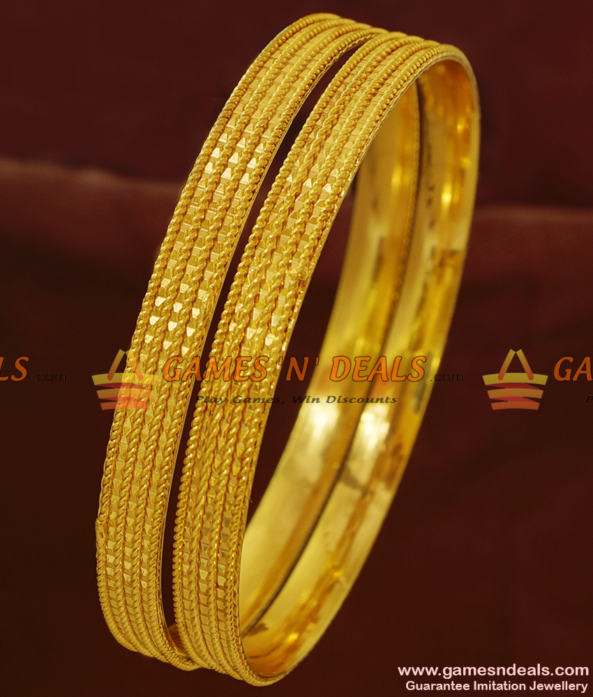 BR176-2.4 Size South Indian Real Gold Guarantee Daily Wear Imitation Bangles BR176-2.4 Size South Indian Real Gold Guarantee Daily Wear Imitation Bangles