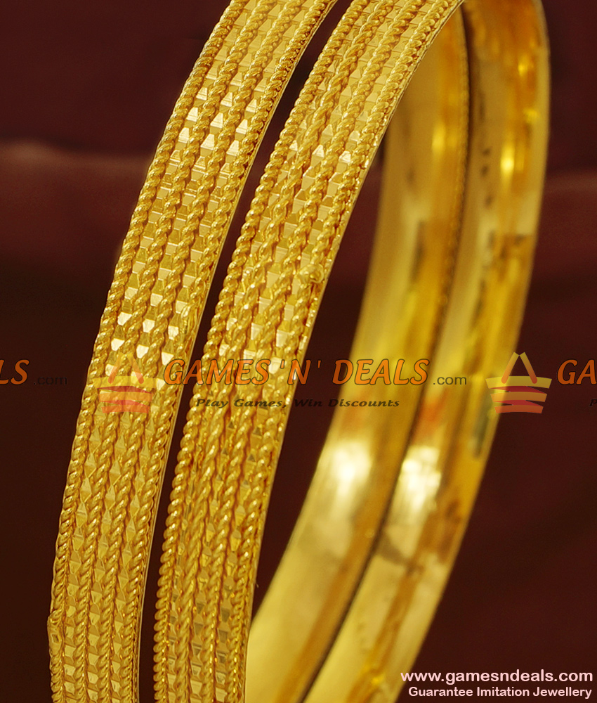 BR176-2.4 Size South Indian Real Gold Guarantee Daily Wear Imitation Bangles BR176-2.4 Size South Indian Real Gold Guarantee Daily Wear Imitation Bangles