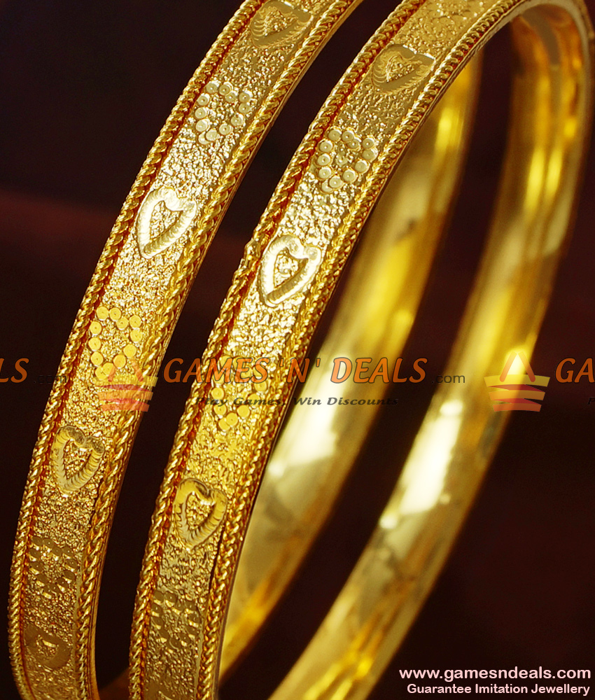 BR183-2.8 Size Homemakers Choice Pure Gold Plated Imitation Bangles BR183-2.8 Size Homemakers Choice Pure Gold Plated Imitation Bangles