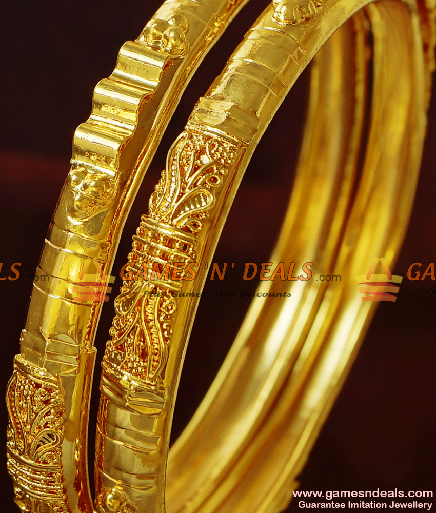 BR188-2.8 Size Set of Two Kerala Type Guarantee Imitation Bangles BR188-2.8 Size Set of Two Kerala Type Guarantee Imitation Bangles