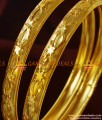 BR191-2.8 Size Pure Gold Plated Plain Design Imitation Bangles Buy Online