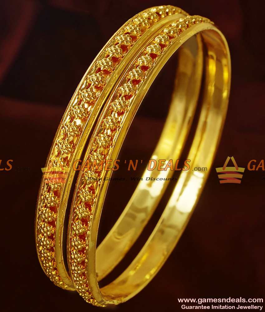 BR207-2.6 Size Light Weight Flower Design Guarantee Thin Imitation Bangles