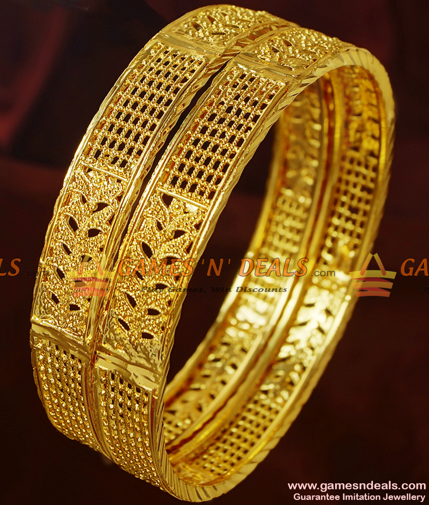 BR208-2.6 Size Broad Peacock Design Medium Kadaa Guarantee Imitation Bangles