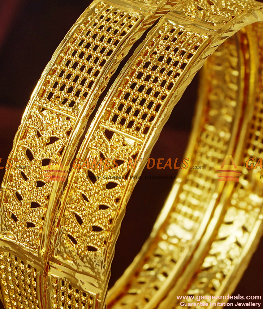 BR208-2.6 Size Broad Peacock Design Medium Kadaa Guarantee Imitation Bangles