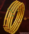 BR212-2.8 Size Handmade Enamel Bangles Gold Like Design Imitation Jewelry