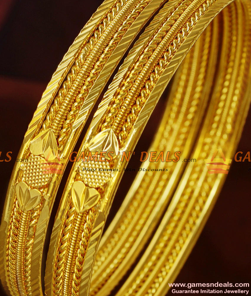 BR213-2.6 Size South Indian Real Gold Guarantee Daily Wear Imitation Bangles BR213-2.6 Size South Indian Real Gold Guarantee Daily Wear Imitation Bangles