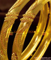 BR216-2.4 Size Gold Inspired South Indian Real Gold Guarantee Daily Wear Bangles