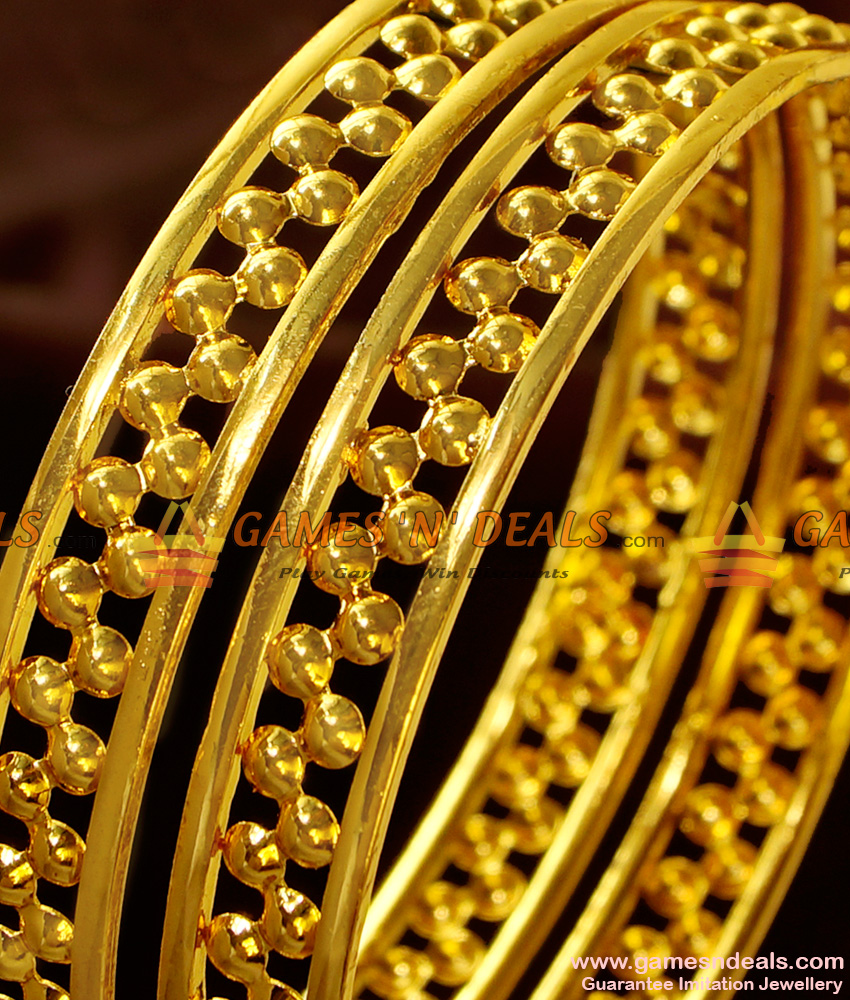 BR221-2.6 Size South Indian Real Gold Guarantee Daily Wear Imitation Bangles BR221-2.6 Size South Indian Real Gold Guarantee Daily Wear Imitation Bangles