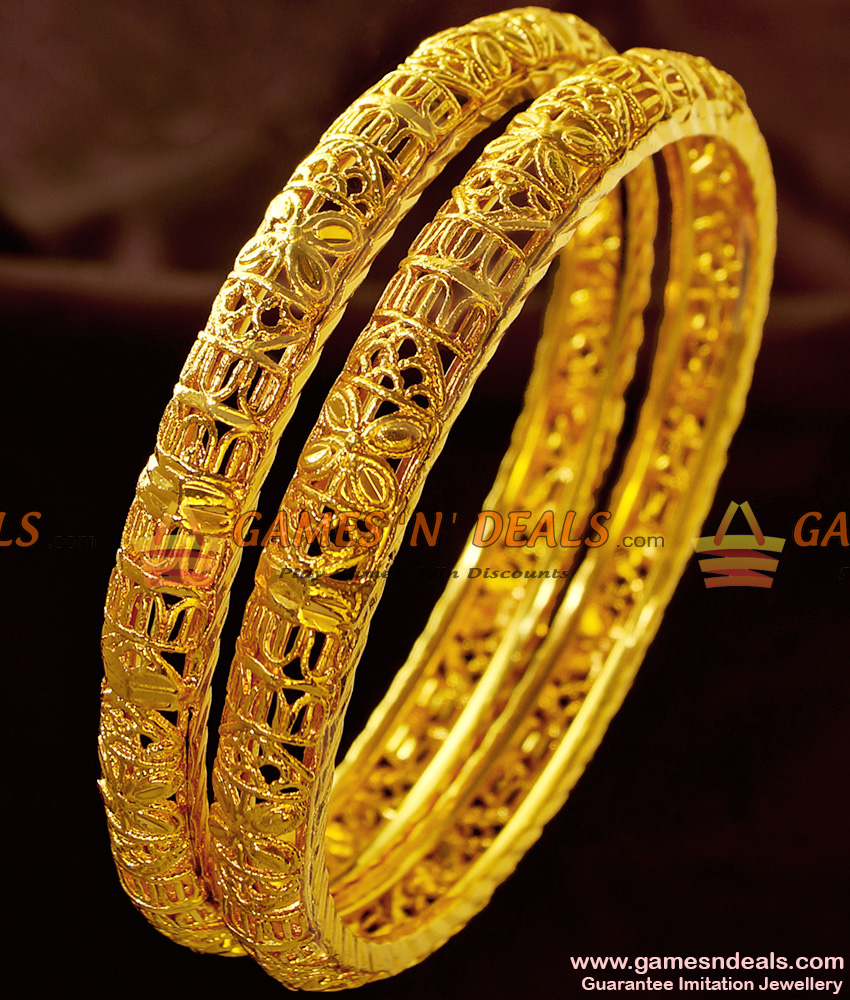 BR222-2.4 Size Offer Price Kerala Design Imitation Gold Bangles For Women