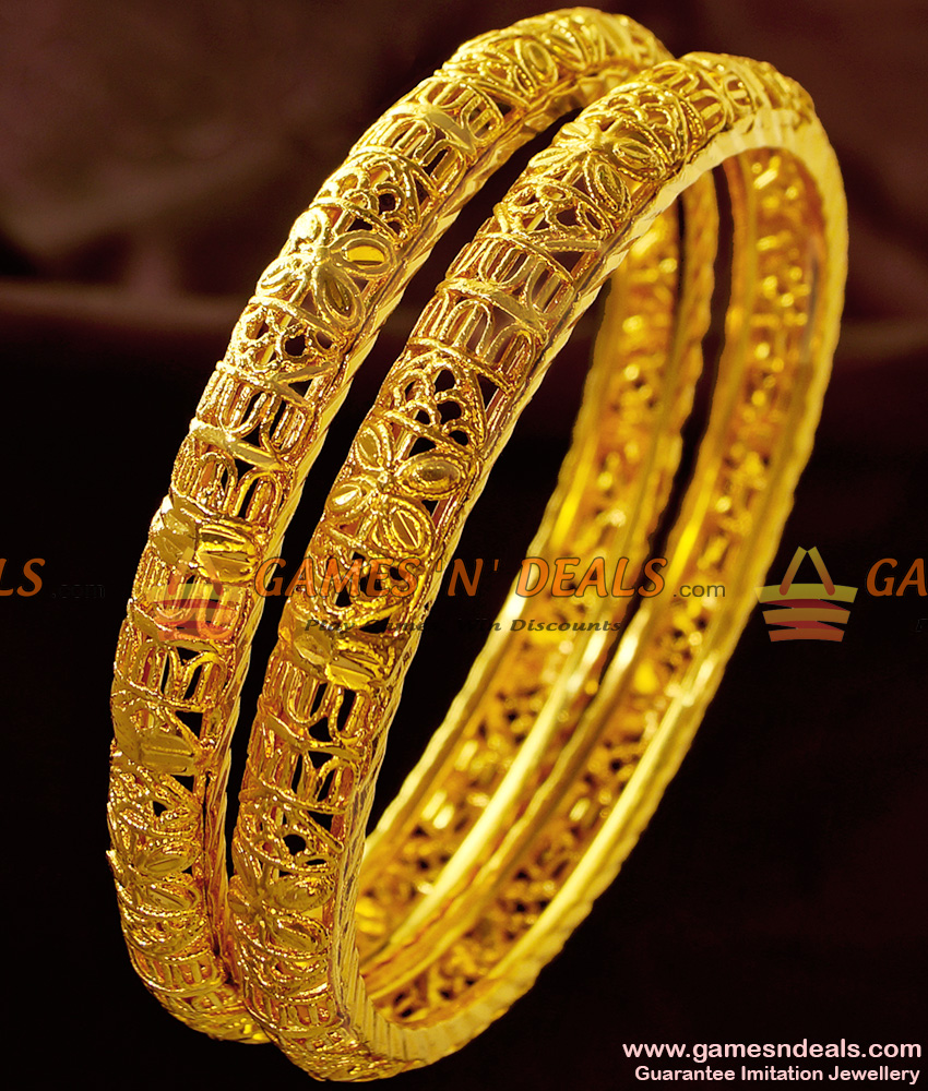 BR222-2.4 Size Offer Price Kerala Design Imitation Gold Bangles For Women BR222-2.4 Size Offer Price Kerala Design Imitation Gold Bangles For Women