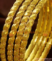 BR230-2.4 Size Traditional Gold Tone Four Pieces Imitation Muthu Bangle
