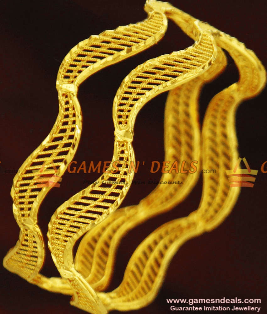 BR243-2.6 Size Curvy Design Daily Use Bangles for Women Buy Online BR243-2.6 Size Curvy Design Daily Use Bangles for Women Buy Online