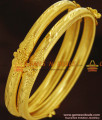 BR247-2.6 Size Handmade Unique Gold Design Bangles for Daily Use