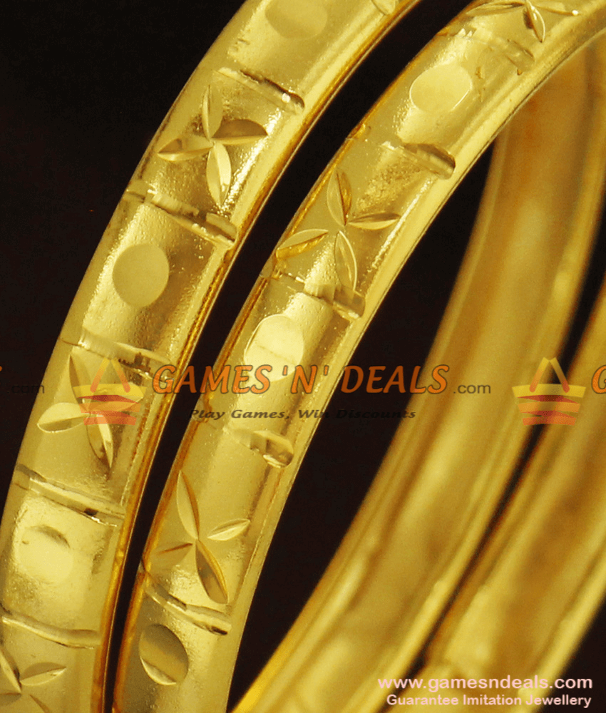 BR250-2.6 Size Light Weight Simple Two Bangles Set for Daily Use BR250-2.6 Size Light Weight Simple Two Bangles Set for Daily Use