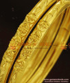 BR251-2.6 Size Simple Self Design Gold Tone Bangles for Women