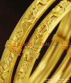 BR254-2.4 Size Leaf Design Office Wear Gold Design Bangles Set