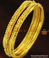 BR256-2.4 Size Curvy Design Thin Gold Design Bangles Set for Women BR256-2.4 Size Curvy Design Thin Gold Design Bangles Set for Women