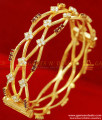 BS024-2.6 Size Gold Plated Screw Type Design Ad Stone Party Wear Bangle