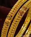 BS050-2.8 Size Antique Design Zircon Stone Sparkling 2 Pieces Bridal Wear Imitation Bangle