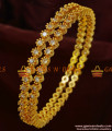 BS052-2.8 Size American Diamond Sparkling Thin 2 Pieces Bridal Wear Imitation Bangle BS052-2.8 Size American Diamond Sparkling Thin 2 Pieces Bridal Wear Imitation Bangle