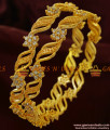 BS054-2.6 Size Grand Party Wear Semi Precious AD Stone Bangles Designer Pick