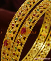 BS056-2.6 Size Antique Design CZ Stone Sparkling 2 Pieces Bridal Wear Imitation Bangle