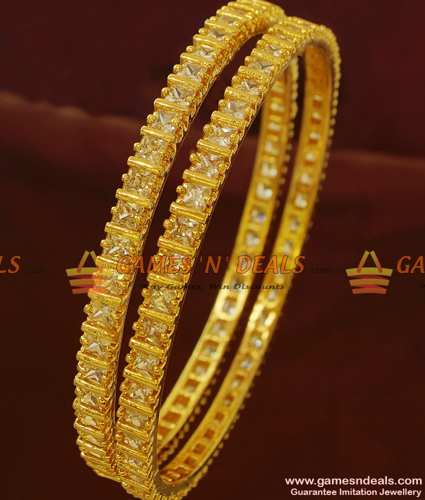 BS058-2.6 Grand Full Sparkling Cubic Zircon Stone Imitation Bangles