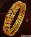 BS065-2.8 Grand Full Sparkling Cubic Zircon Ruby Stone Imitation Bangles