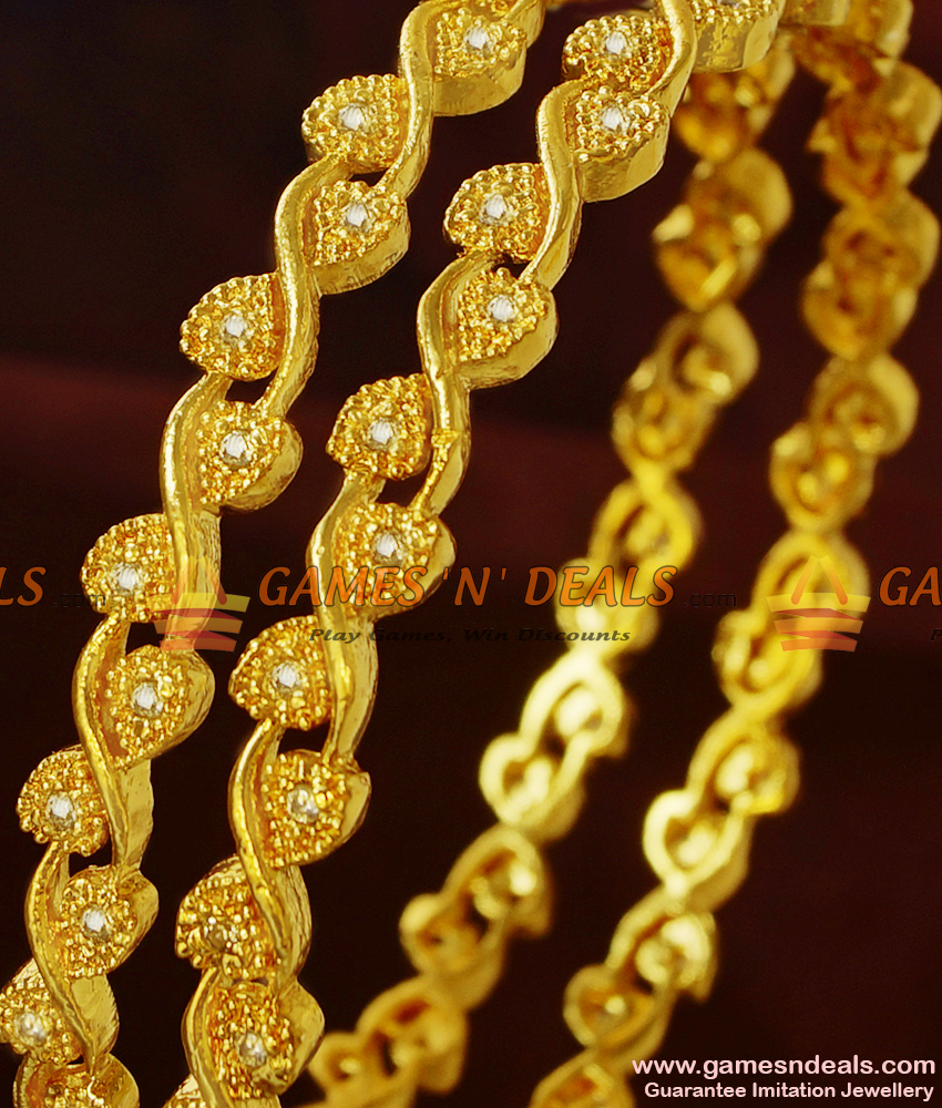 BS066-2.4 Size Designer Pick Grand Party Wear Semi Precious AD Stone Bangles BS066-2.4 Size Designer Pick Grand Party Wear Semi Precious AD Stone Bangles