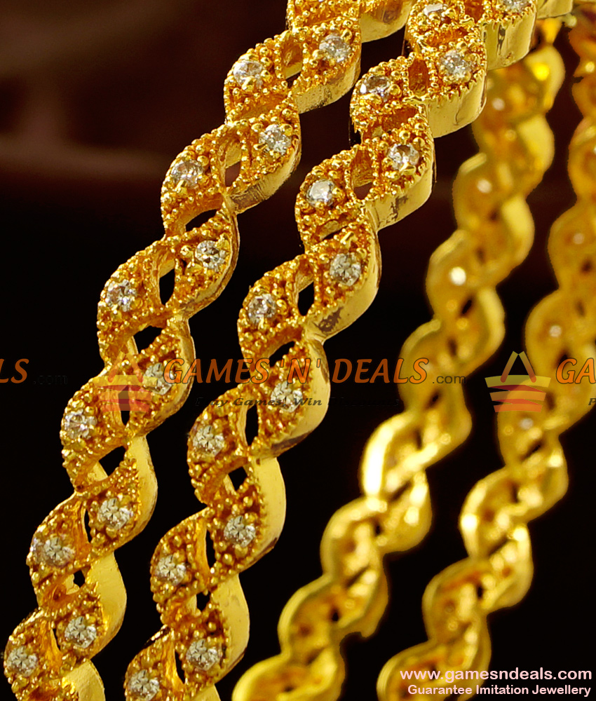 BS071-2.6 Size Party Wear Semi Precious AD Stone Bangles Designer Pick BS071-2.6 Size Party Wear Semi Precious AD Stone Bangles Designer Pick