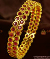 BS072-2.6 Grand First Quality Full Ruby Cubic Zircon Stone Imitation Bangles