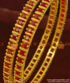 BS073-2.4 Size Grand First Quality Full Ruby Cubic Zircon Stone Imitation Bangles