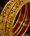 NGBR002-2.4 Size Non Guarantee Bangles Light Weight 2 Pieces Enamel Design