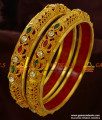 NGBR003-2.6 Size Non Guarantee Enamel Bangles 2 Pieces Light Weight Design