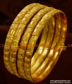 NGBR005-2.6 Size 4 pieces Non Guarantee Gold Like Imitation Bangle Design