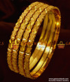 NGBR007-2.6 Size Dull Finish 4 pieces Non Guarantee Gold Like Bangle Design