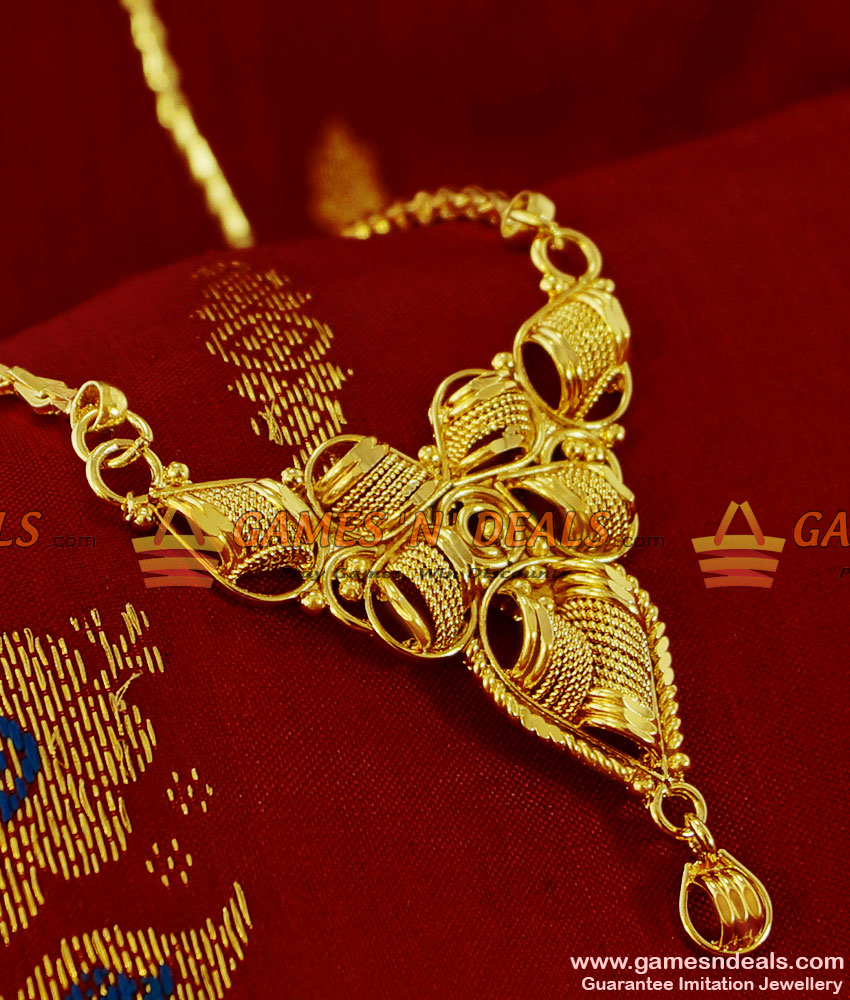 BGDR108 - Trendy Stone Dollar Gold Plated Imitation  Jewelry Wheat Chain Indian