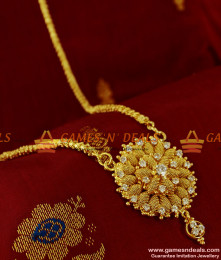 BGDR114 - Sparkling AD Whilte Stone Flower Dollar Real Gold Like Jewelry Design BGDR114 - Sparkling AD Whilte Stone Flower Dollar Real Gold Like Jewelry Design