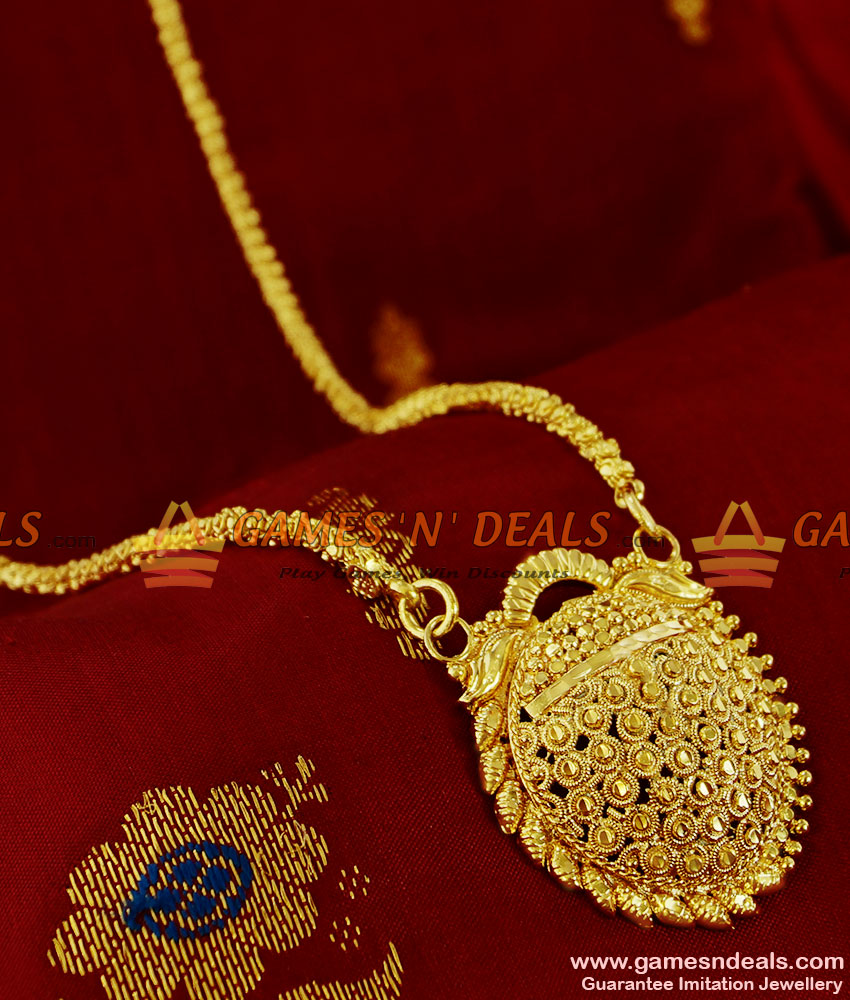 BGDR119 - Unique Kerala Beaded Dollar Half Leaf Design Party Wear Jewellery